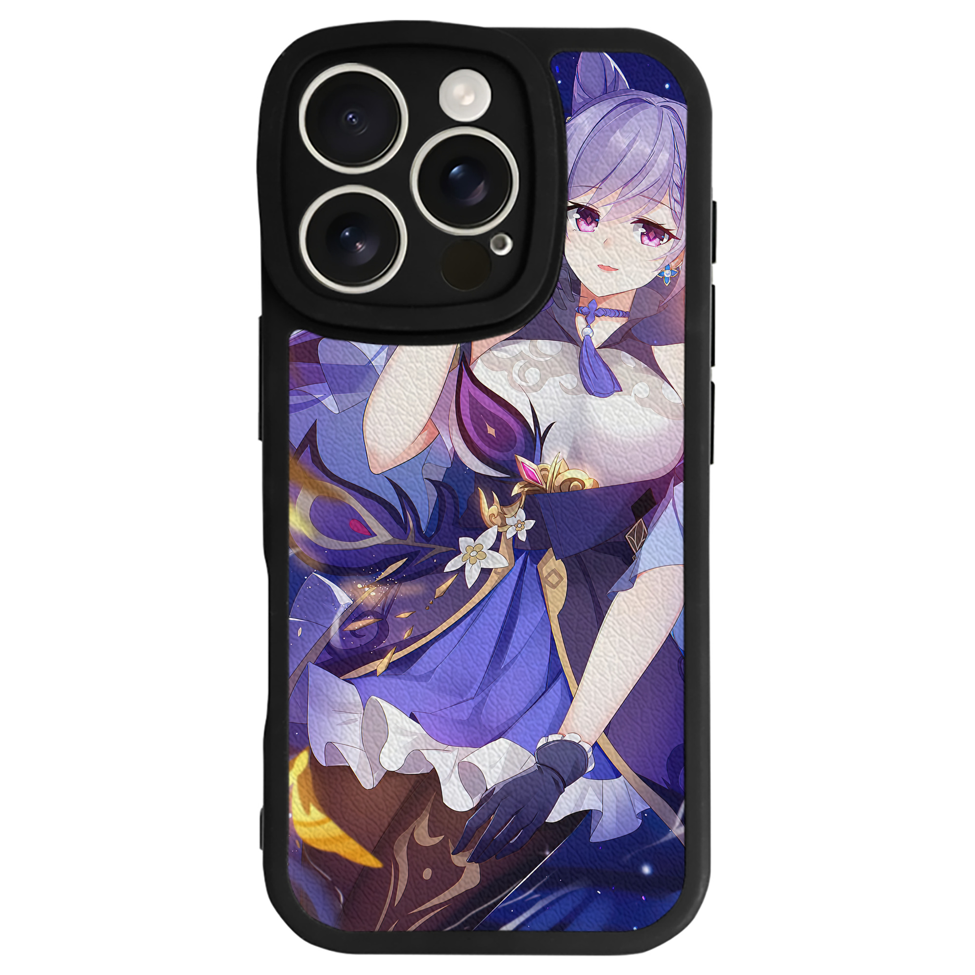 げんし神 genshin 【iPhone 16シリーズ対応】シリコンスマホケース（レザー調） 材質：シリコン